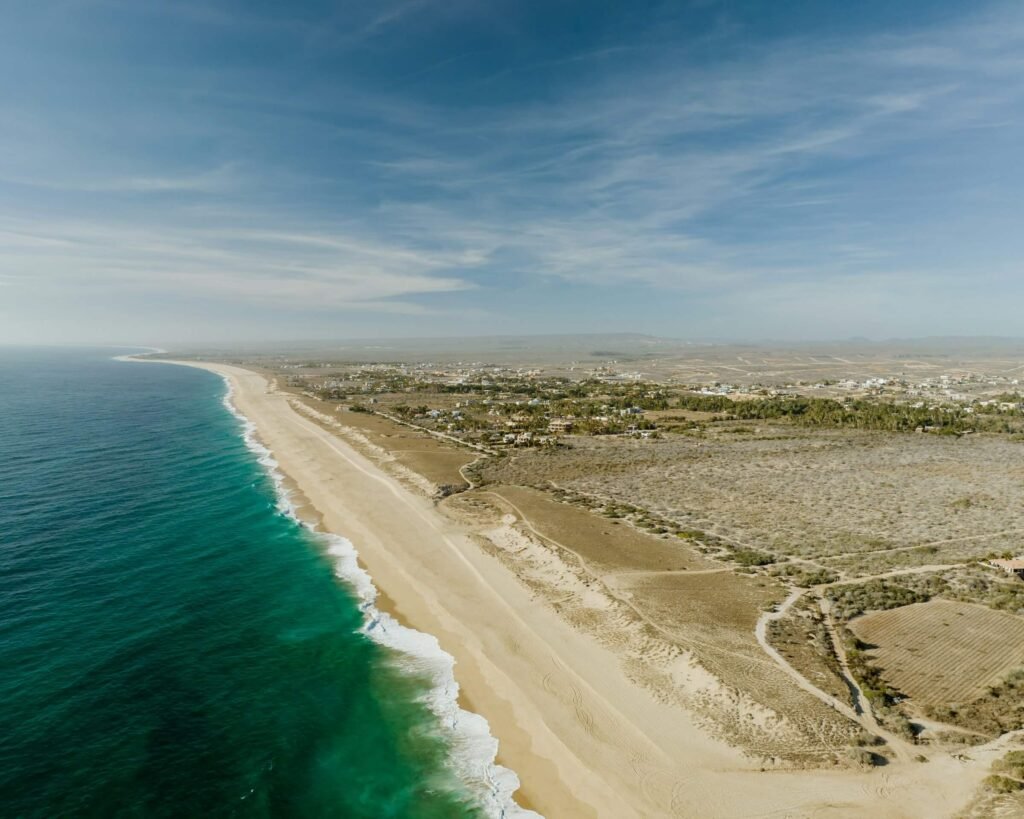 Vista aérea de Todos Santos BCS para Las mejores 4 cosas que hacer en Todos Santos, Mexico